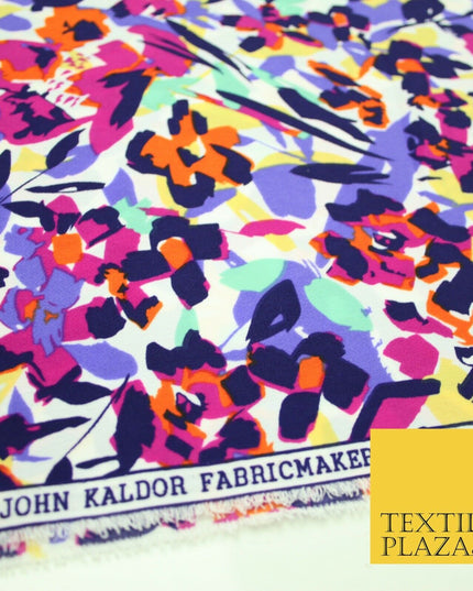 John Kaldor Abstract Small Ditsy Floral Brushstroke Polyester Dress Fabric 2635