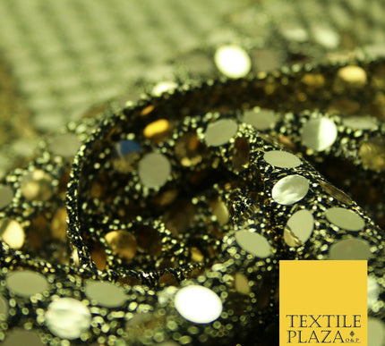 Glitzy 5mm Sequin Hologram Stretch Fabric Shiny Sparkly FancyDress Dance Costume