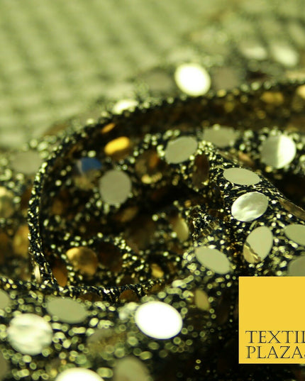 Glitzy 5mm Sequin Hologram Stretch Fabric Shiny Sparkly FancyDress Dance Costume