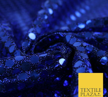 Glitzy 5mm Sequin Hologram Stretch Fabric Shiny Sparkly FancyDress Dance Costume