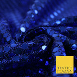 Glitzy 5mm Sequin Hologram Stretch Fabric Shiny Sparkly FancyDress Dance Costume