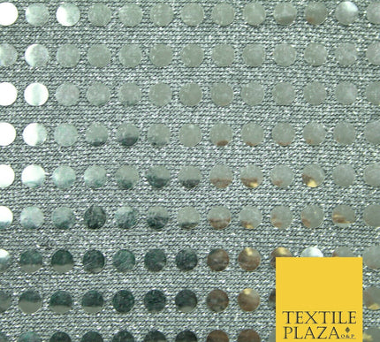 Glitzy 5mm Sequin Hologram Stretch Fabric Shiny Sparkly FancyDress Dance Costume
