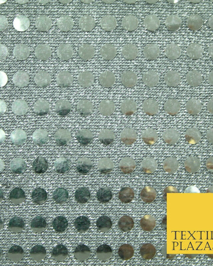 Glitzy 5mm Sequin Hologram Stretch Fabric Shiny Sparkly FancyDress Dance Costume