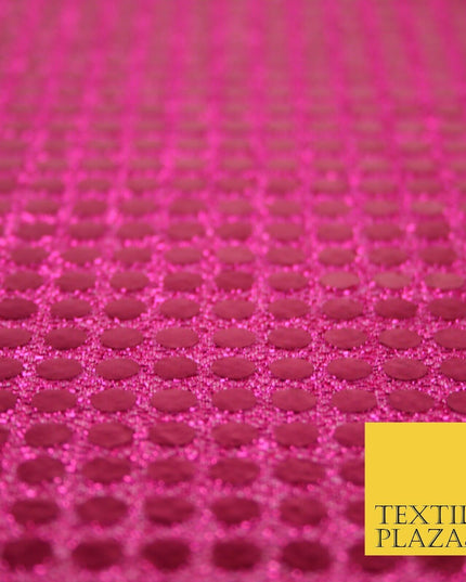 Glitzy 5mm Sequin Hologram Stretch Fabric Shiny Sparkly FancyDress Dance Costume