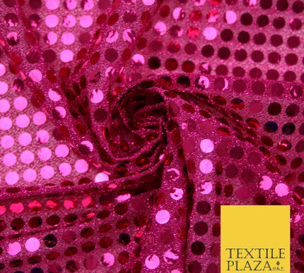 Glitzy 5mm Sequin Hologram Stretch Fabric Shiny Sparkly FancyDress Dance Costume