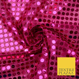 Glitzy 5mm Sequin Hologram Stretch Fabric Shiny Sparkly FancyDress Dance Costume