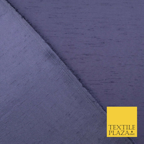PURPLE Satin Backed Dupion SHANTUNG Raw Silk Fabric 100% Polyester 45" 1524