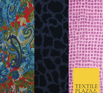 New High Quality Floral Abstract Paisley Animal Printed Georgette Dress Fabric