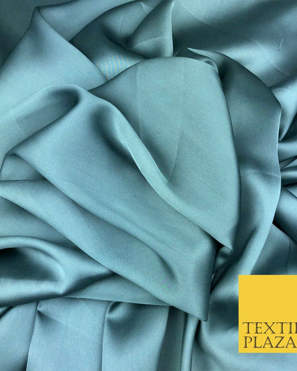 MOONSTONE BLUE Fine Silky Sateen Georgette Dress Fabric Draping Lining 55" O1163