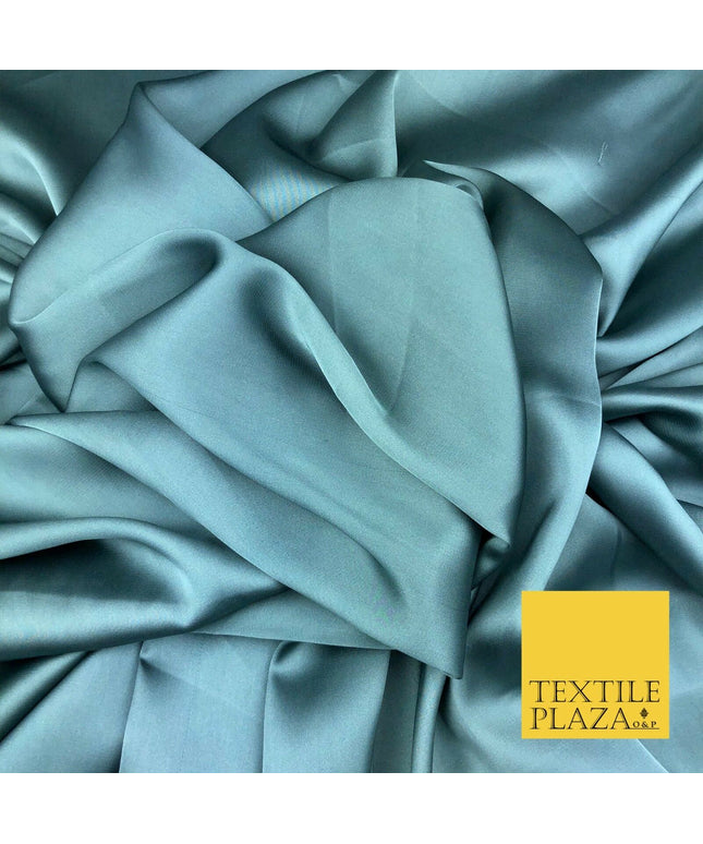 MOONSTONE BLUE Fine Silky Sateen Georgette Dress Fabric Draping Lining 55" O1163