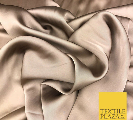 DESERT SAND Fine Silky Sateen Georgette Dress Fabric Draping Lining 55" O1155