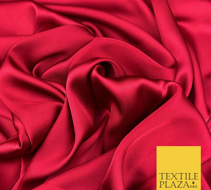 DEEP RED Fine Silky Sateen Georgette Dress Fabric Draping Lining 55" O1157