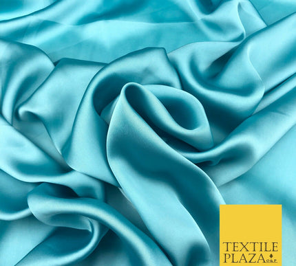 LIGHT BLUE Fine Silky Sateen Georgette Dress Fabric Draping Lining 55" O1152