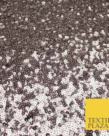 DUSTY PINK Intense All Over Sequin Stretch Net Lace Dress Fabric Dancewear 1819