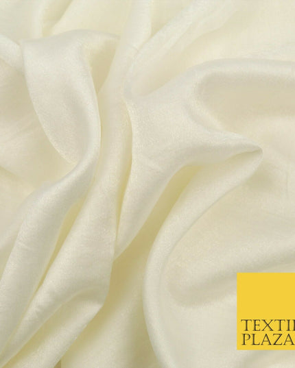 IVORY CREAM Soft Smooth Silky Shimmer Polyester Woven Fabric Lining Salwar 1514