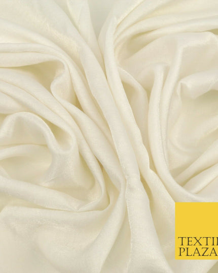 WHITE Soft Smooth Silky Shimmer Polyester Woven Fabric Lining Salwar 1517