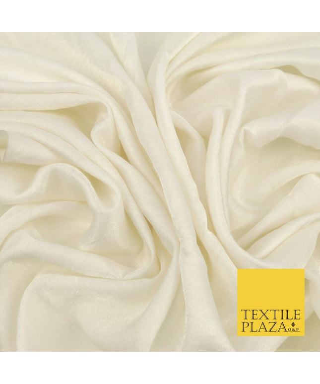 WHITE Soft Smooth Silky Shimmer Polyester Woven Fabric Lining Salwar 1517