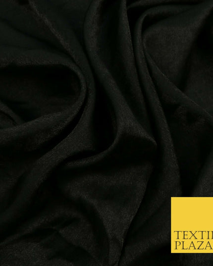 BLACK Soft Smooth Silky Shimmer Polyester Woven Fabric Lining Salwar 1507