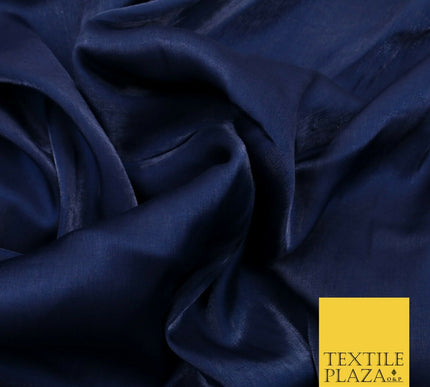 NAVY BLUE Soft Smooth Silky Shimmer Polyester Woven Fabric Lining Salwar 1504