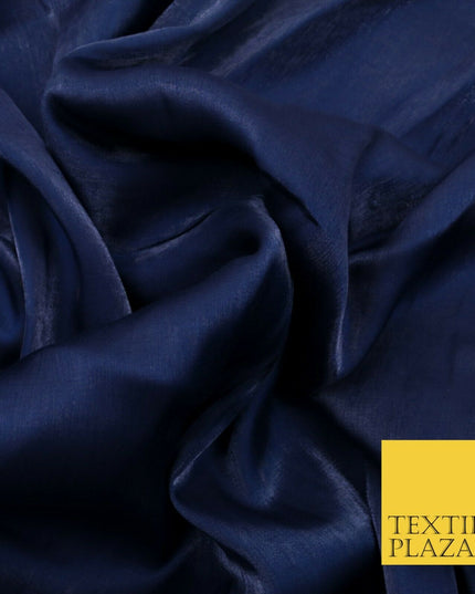 NAVY BLUE Soft Smooth Silky Shimmer Polyester Woven Fabric Lining Salwar 1504