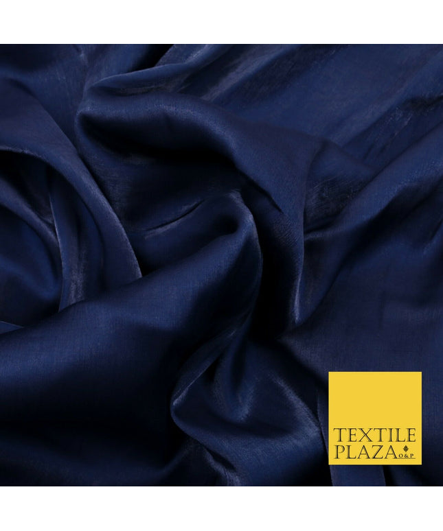 NAVY BLUE Soft Smooth Silky Shimmer Polyester Woven Fabric Lining Salwar 1504