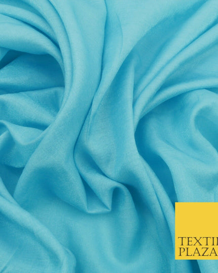 TURQUOISE Soft Smooth Silky Shimmer Polyester Woven Fabric Lining Salwar 1502