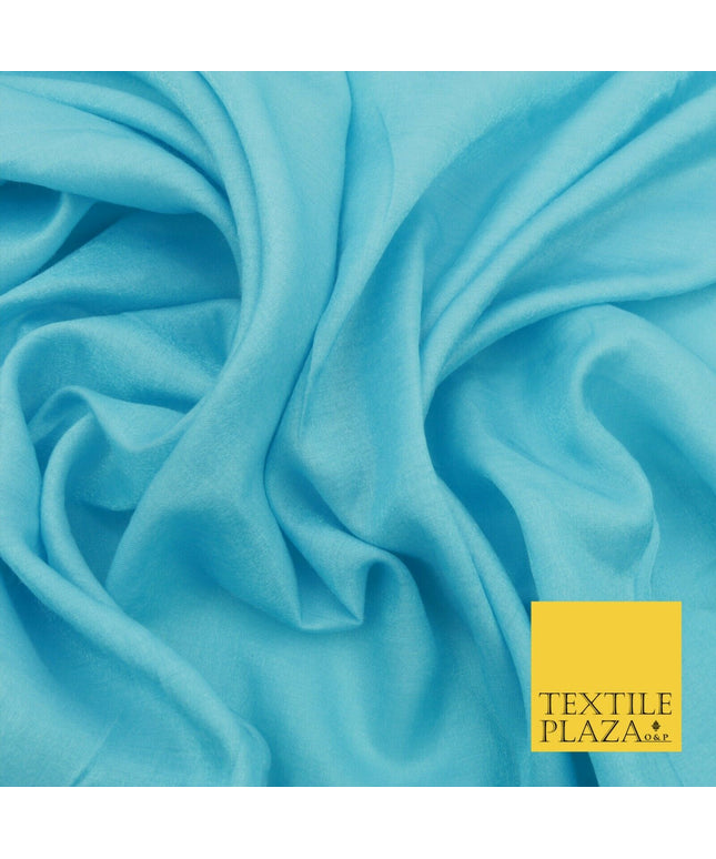TURQUOISE Soft Smooth Silky Shimmer Polyester Woven Fabric Lining Salwar 1502