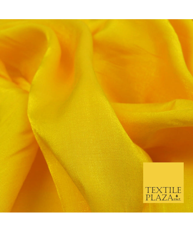 YELLOW Soft Smooth Silky Shimmer Polyester Woven Fabric Lining Salwar 1499