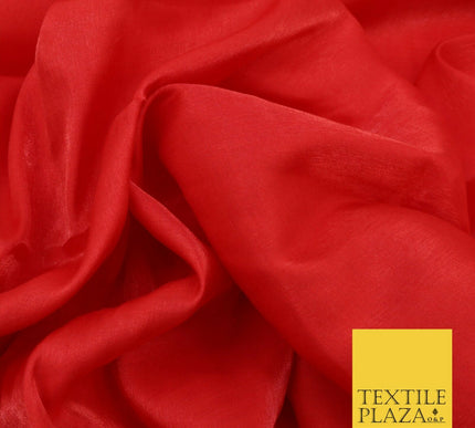 RED Soft Smooth Silky Shimmer Polyester Woven Fabric Lining Salwar 1501
