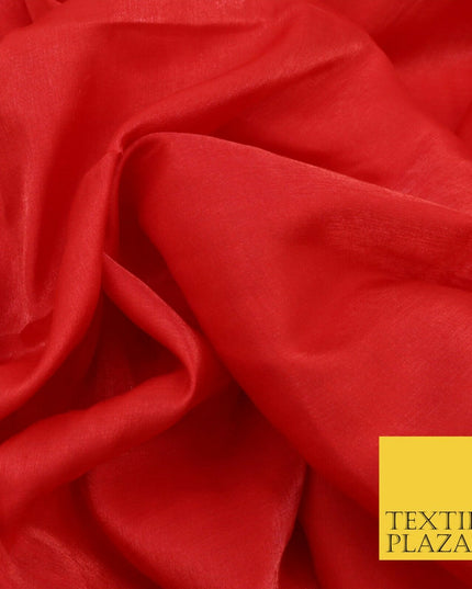 RED Soft Smooth Silky Shimmer Polyester Woven Fabric Lining Salwar 1501