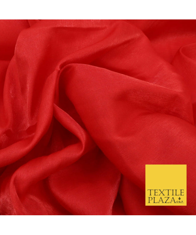RED Soft Smooth Silky Shimmer Polyester Woven Fabric Lining Salwar 1501