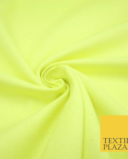 Lemon Lime Premium Plain Cotton Linen Fabric Material Fashion Craft Curtain 2214