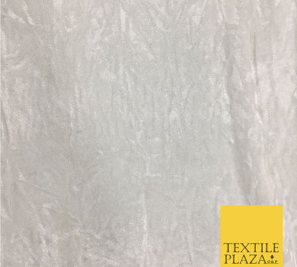 WHITE/IVORY Luxury Crushed Velvet Fabric Upholstery Sofa Cushions Curtains PD23