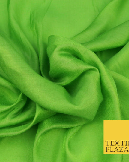 PARROT GREEN Soft Smooth Silky Shimmer Polyester Woven Fabric Lining Salwar 1500
