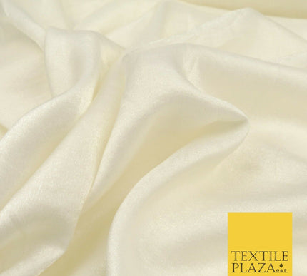 IVORY CREAM Soft Smooth Silky Shimmer Polyester Woven Fabric Lining Salwar 1514