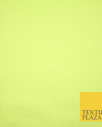 Lemon Lime Premium Plain Cotton Linen Fabric Material Fashion Craft Curtain 2214