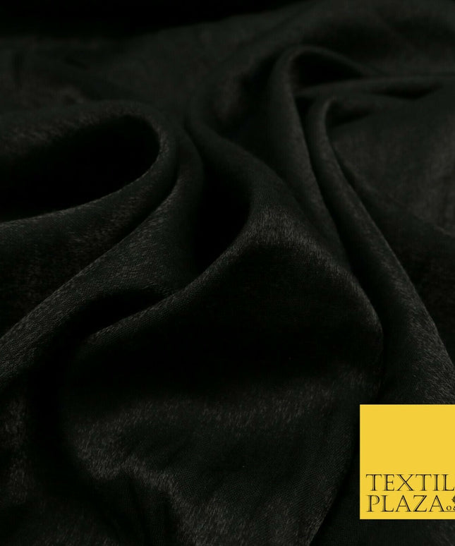BLACK Soft Smooth Silky Shimmer Polyester Woven Fabric Lining Salwar 1507