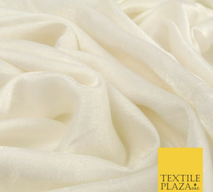 WHITE Soft Smooth Silky Shimmer Polyester Woven Fabric Lining Salwar 1517