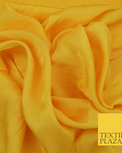 YELLOW Soft Smooth Silky Shimmer Polyester Woven Fabric Lining Salwar 1499