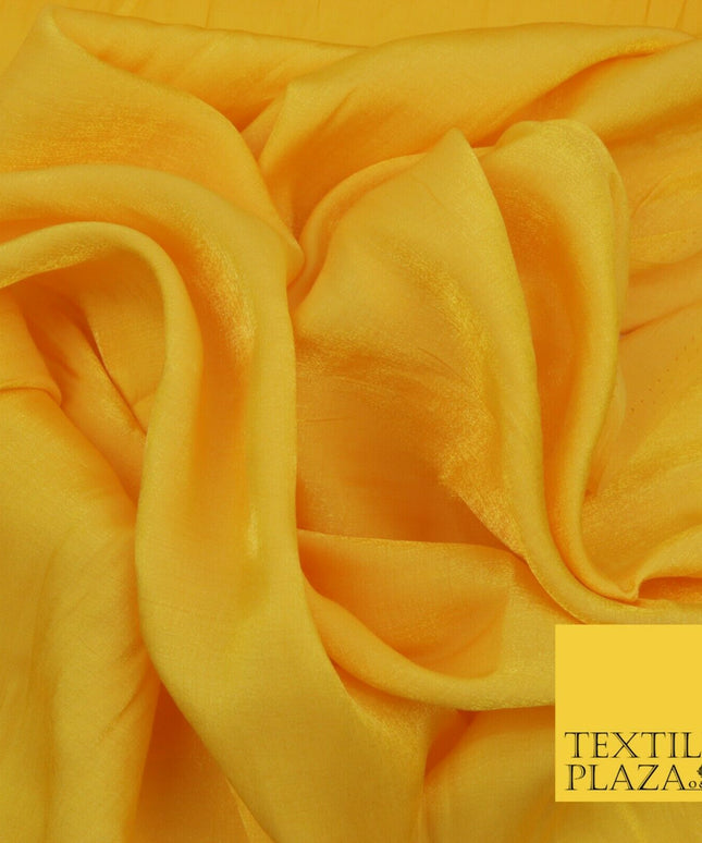 YELLOW Soft Smooth Silky Shimmer Polyester Woven Fabric Lining Salwar 1499