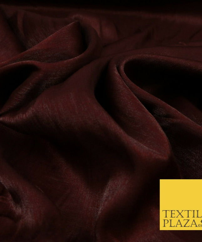 DEEP MAROON Soft Smooth Silky Shimmer Polyester Woven Fabric Lining Salwar 1506