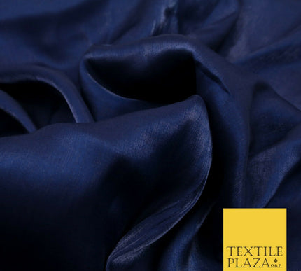 NAVY BLUE Soft Smooth Silky Shimmer Polyester Woven Fabric Lining Salwar 1504