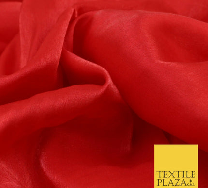 RED Soft Smooth Silky Shimmer Polyester Woven Fabric Lining Salwar 1501