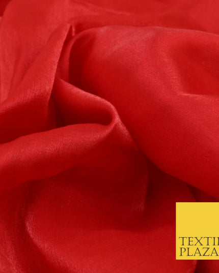 RED Soft Smooth Silky Shimmer Polyester Woven Fabric Lining Salwar 1501