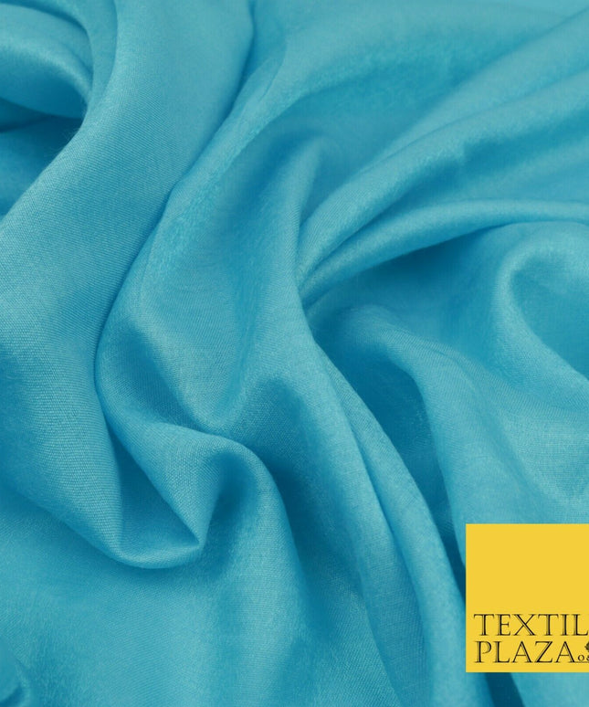 TURQUOISE Soft Smooth Silky Shimmer Polyester Woven Fabric Lining Salwar 1502