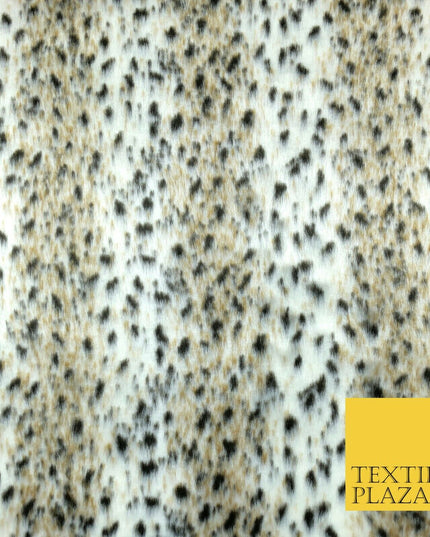 Soft Striped WILD CHEETAH Short Pile Faux Animal Fur Fabric Material 63" 1411