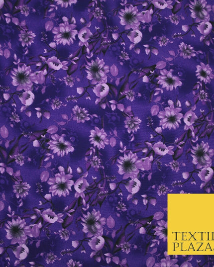 Mix Floral Animal Abstract Printed Fine Crepe Polyester Summer Dress Fabric 58"