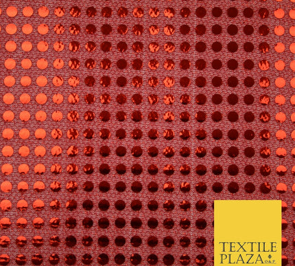 Glitzy 5mm Sequin Hologram Stretch Fabric Shiny Sparkly FancyDress Dance Costume