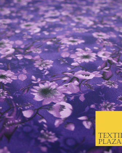 Mix Floral Animal Abstract Printed Fine Crepe Polyester Summer Dress Fabric 58"