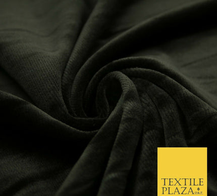 Premium Dark Cocoa Brown Weathered Creased Velour Fabric 69" Super Wide 2220